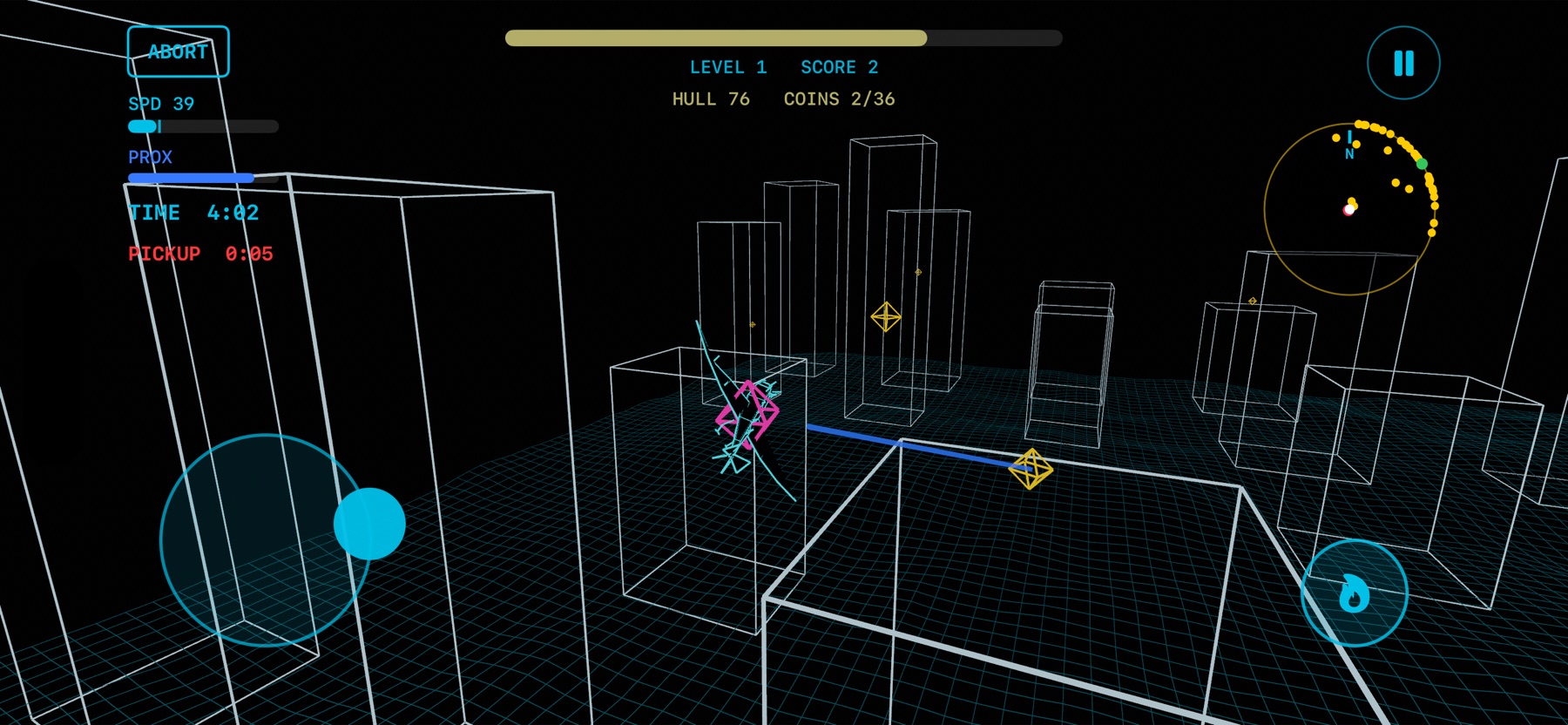 Gameplay with mission pickup timer